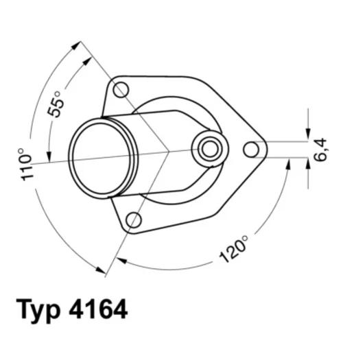 Termostat chladenia WAHLER 4164.92D