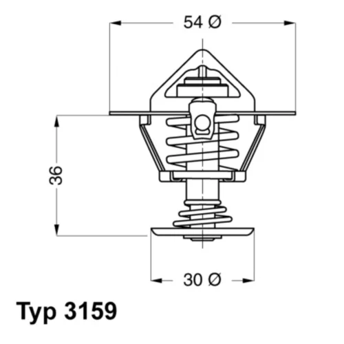 Termostat chladenia WAHLER 3159.82D