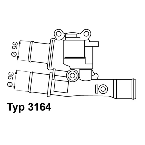 Termostat chladenia WAHLER 3164.88