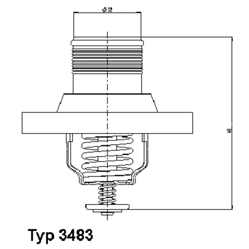 Termostat chladenia WAHLER 3483.89D