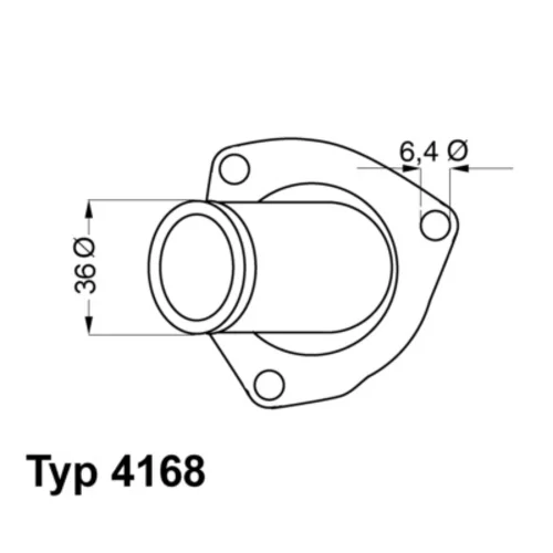 Termostat chladenia WAHLER 4168.92D