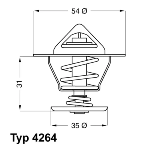 Termostat chladenia WAHLER 4264.84D