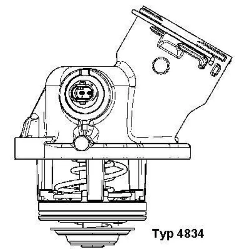 Termostat chladenia WAHLER 4834.100D - obr. 1