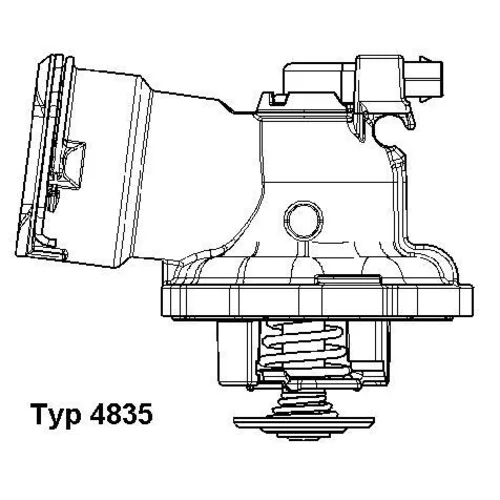 Termostat chladenia WAHLER 4835.87D - obr. 1