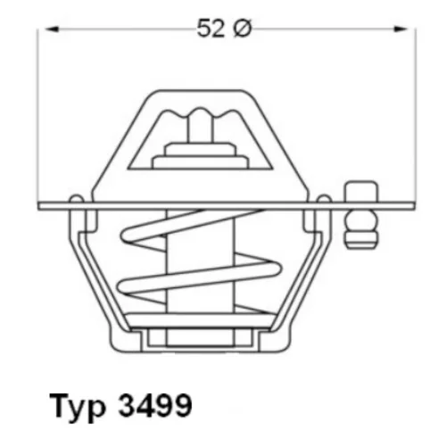 Termostat chladenia WAHLER 3499.88D