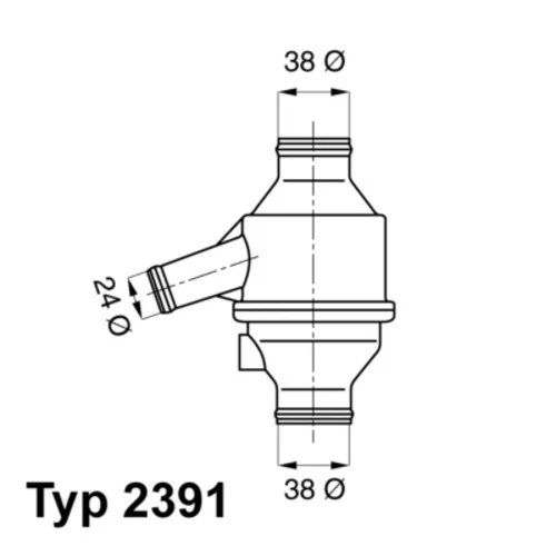 Termostat chladenia WAHLER 2391.75