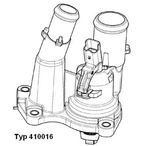 Termostat chladenia WAHLER 410016.98D