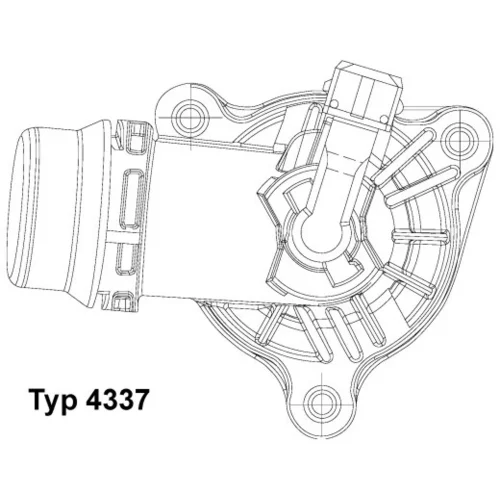 Termostat chladenia WAHLER 4337.105D