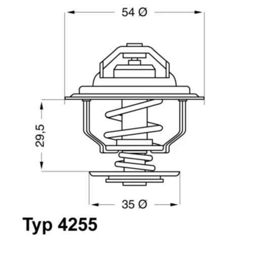 Termostat chladenia WAHLER 4255.87D