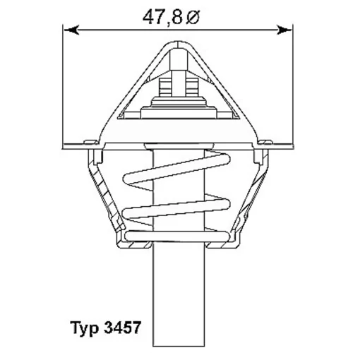 Termostat chladenia 3457.90D /WAHLER/