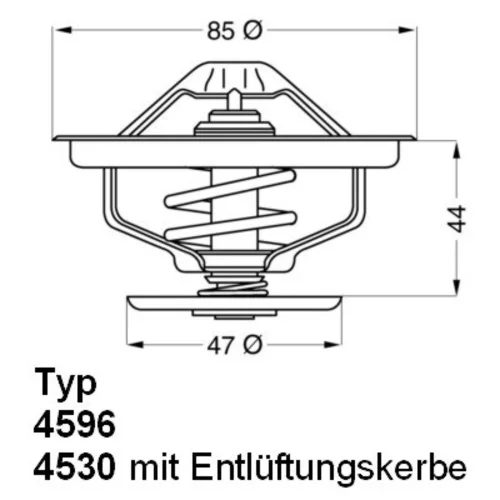 Termostat chladenia WAHLER 410758.83D