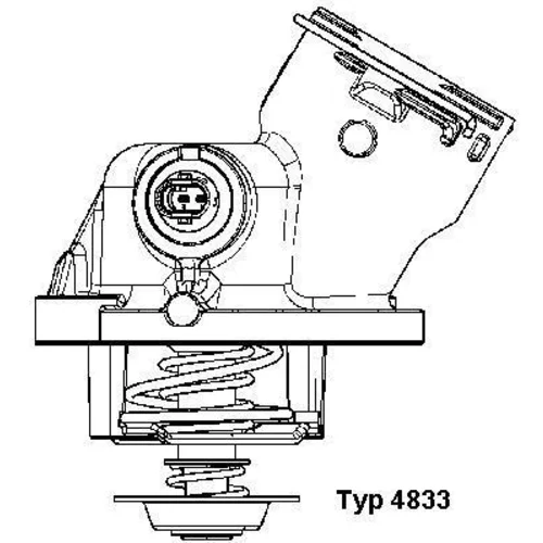 Termostat chladenia WAHLER 4833.100D