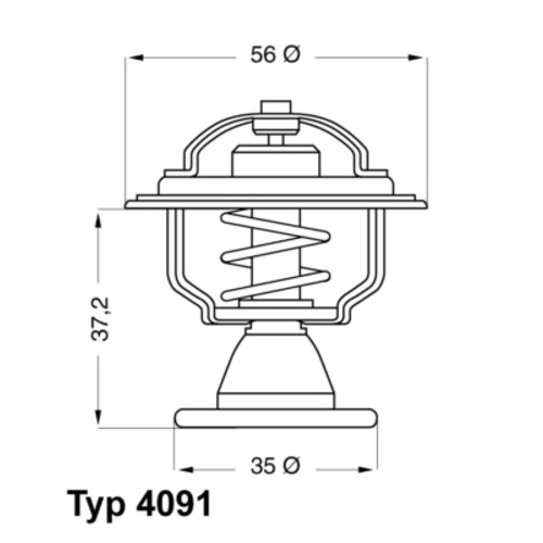 Termostat chladenia WAHLER 4091.82D