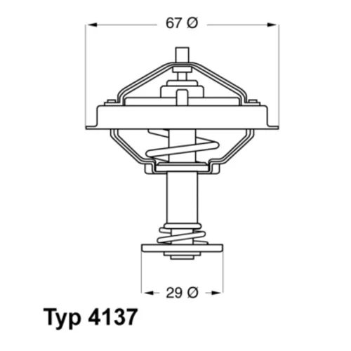 Termostat chladenia WAHLER 4137.80D