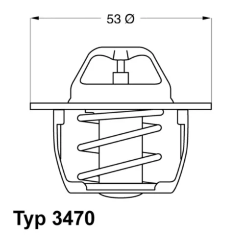 Termostat chladenia WAHLER 3470.89D50