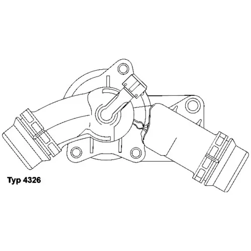 Termostat chladenia WAHLER 4326.97D