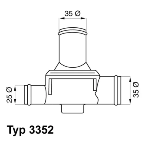 Termostat chladenia WAHLER 3352.80