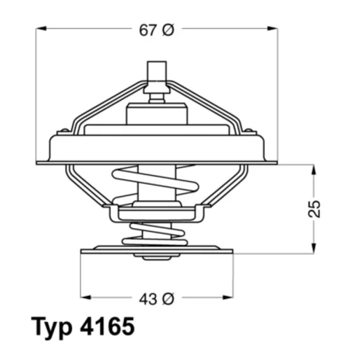 Termostat chladenia WAHLER 4165.79D