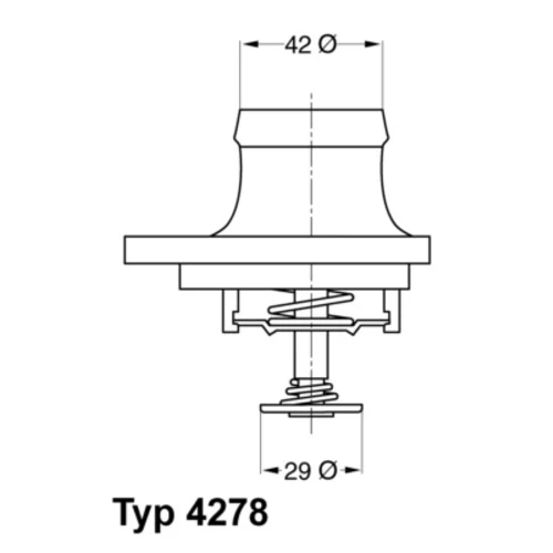 Termostat chladenia WAHLER 4278.80D