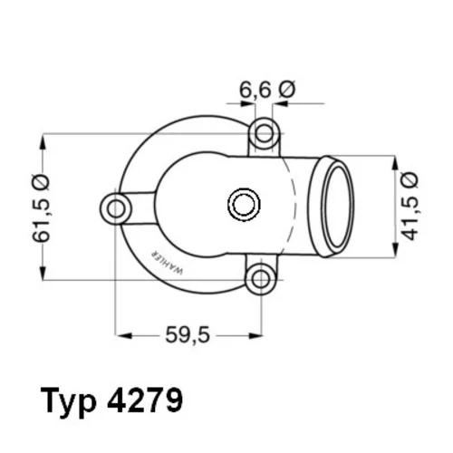 Termostat chladenia WAHLER 4279.87D