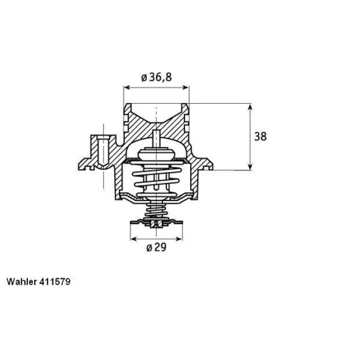 Termostat chladenia WAHLER 411579.92D