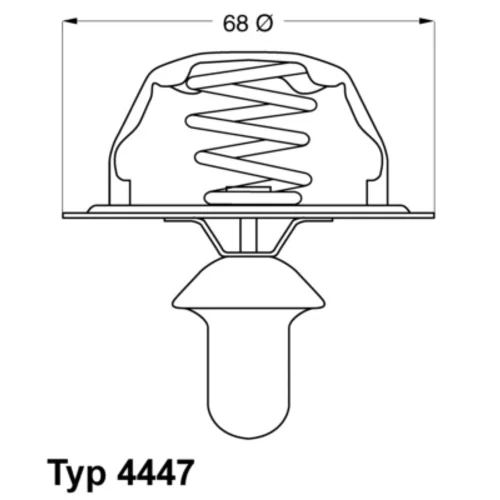 Termostat chladenia WAHLER 4447.85D