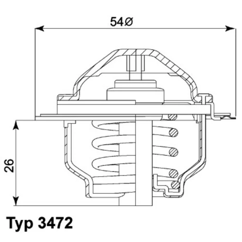 Termostat chladenia WAHLER 3472.87D