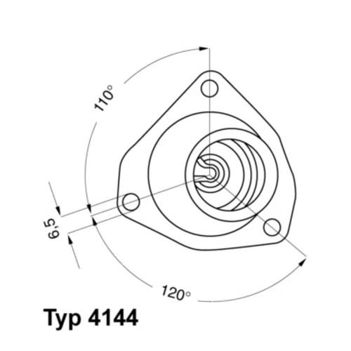 Termostat chladenia WAHLER 4144.92D