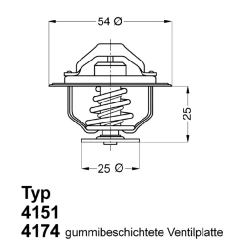 Termostat chladenia WAHLER 4174.79D