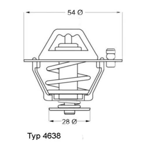 Termostat chladenia WAHLER 4638.82D