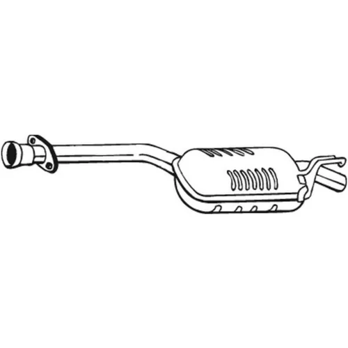 Stredný tlmič výfuku 175-241 /BOSAL/