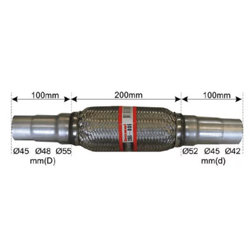 Pružný diel výfuku BOSAL 265-005