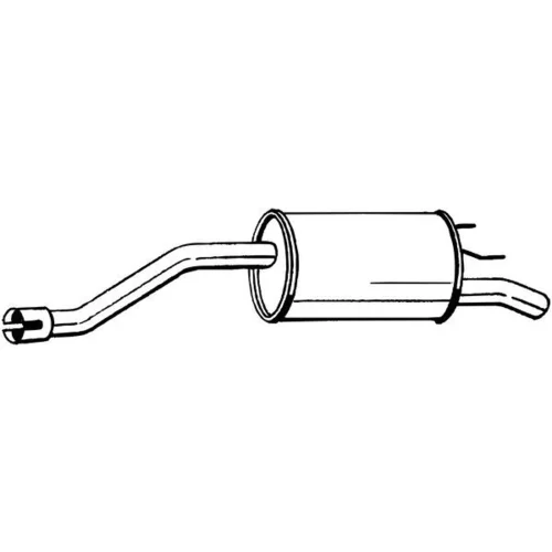 Koncový tlmič výfuku BOSAL 185-497