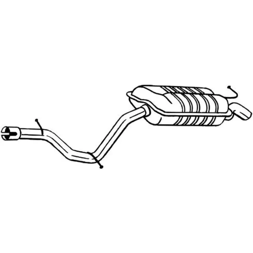 Koncový tlmič výfuku BOSAL 279-615