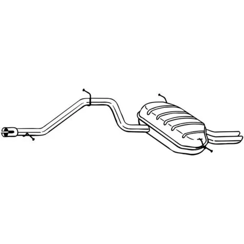 Koncový tlmič výfuku BOSAL 284-635