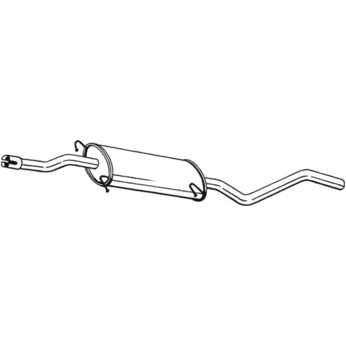 Stredný tlmič výfuku BOSAL 287-433