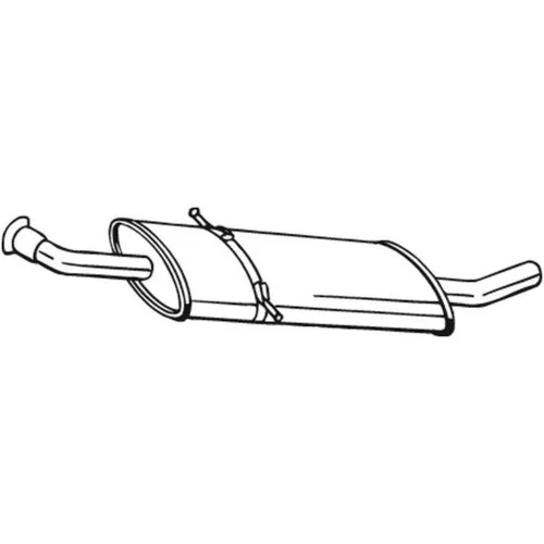Stredný tlmič výfuku BOSAL 175-017
