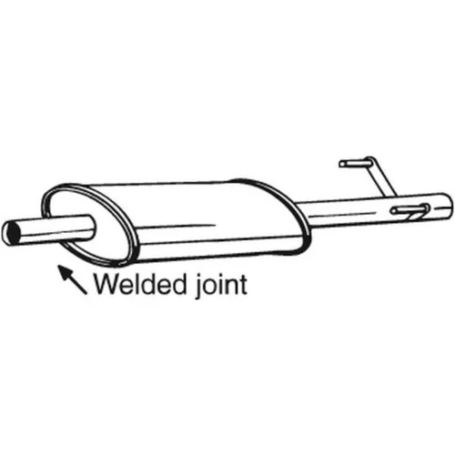 Stredný tlmič výfuku BOSAL 175-421