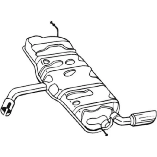 Koncový tlmič výfuku 105-503 /BOSAL/