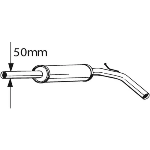 Stredný tlmič výfuku 233-395 /BOSAL/