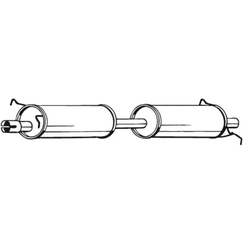 Stredný tlmič výfuku BOSAL 280-053