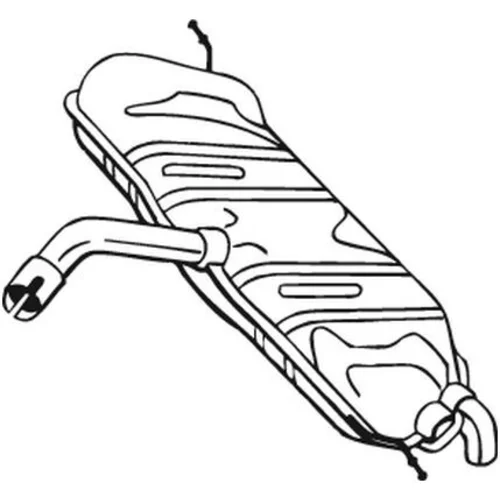 Koncový tlmič výfuku BOSAL 233-453