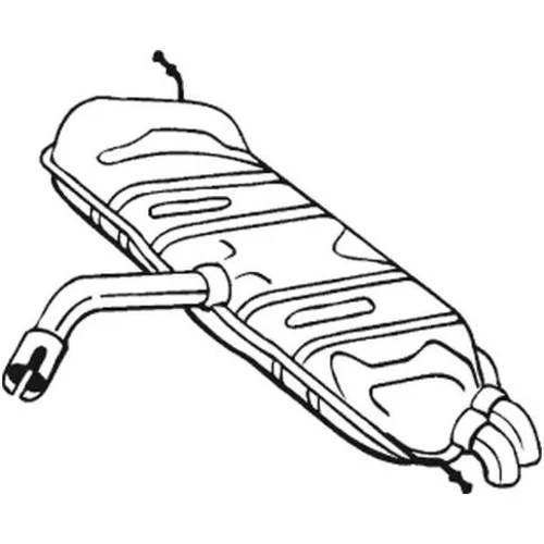 Koncový tlmič výfuku 233-723 /BOSAL/