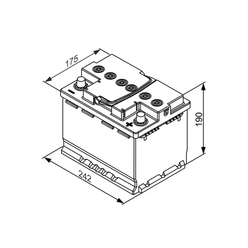 Štartovacia batéria 0 092 S5A 050 /BOSCH/ - obr. 4