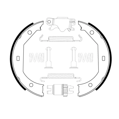 Sada brzd. čeľustí parkov. brzdy 0 204 113 806 /BOSCH/ - obr. 4