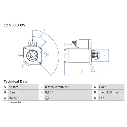 Štartér 0 986 013 850 /BOSCH/ - obr. 4