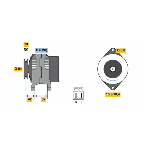 Alternátor BOSCH 0 986 049 710