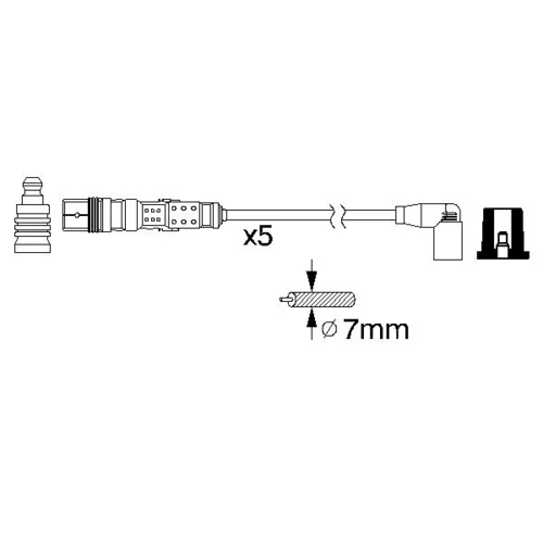 Sada zapaľovacích káblov 0 986 356 318 /BOSCH/ - obr. 4