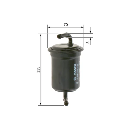 Palivový filter BOSCH 0 986 450 105 - obr. 4