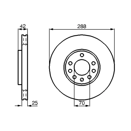 Brzdový kotúč 0 986 478 588 /BOSCH/ - obr. 4